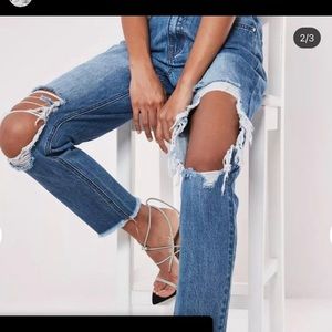 misguided size 0 mom jeans